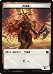 Angel (0001) // Angel (0002) Double-Sided Token [Foundations Commander Tokens] | Magic Magpie