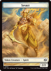 Spirit (0006) // Spirit (0007) Double-Sided Token [Tarkir: Dragonstorm Tokens] | Magic Magpie