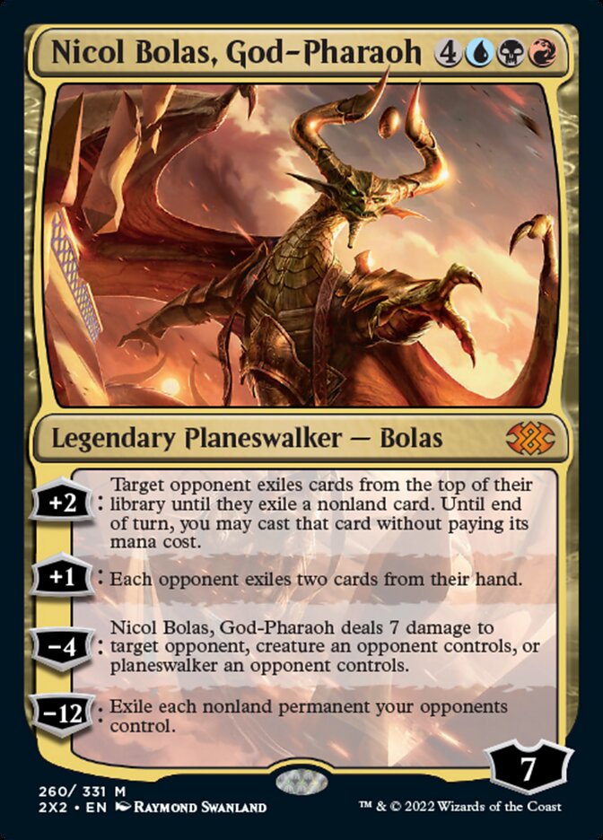 Nicol Bolas, God-Pharaoh [Double Masters 2022] | Magic Magpie