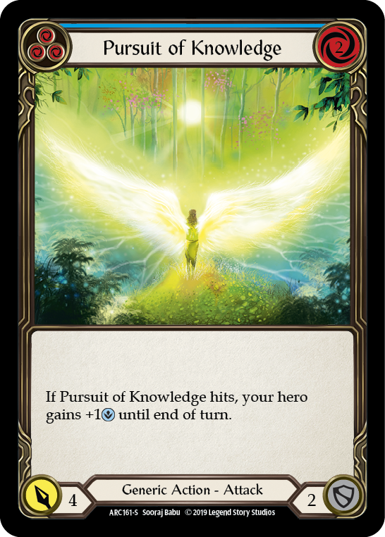 Pursuit of Knowledge [ARC161-S] (Arcane Rising)  1st Edition Rainbow Foil | Magic Magpie