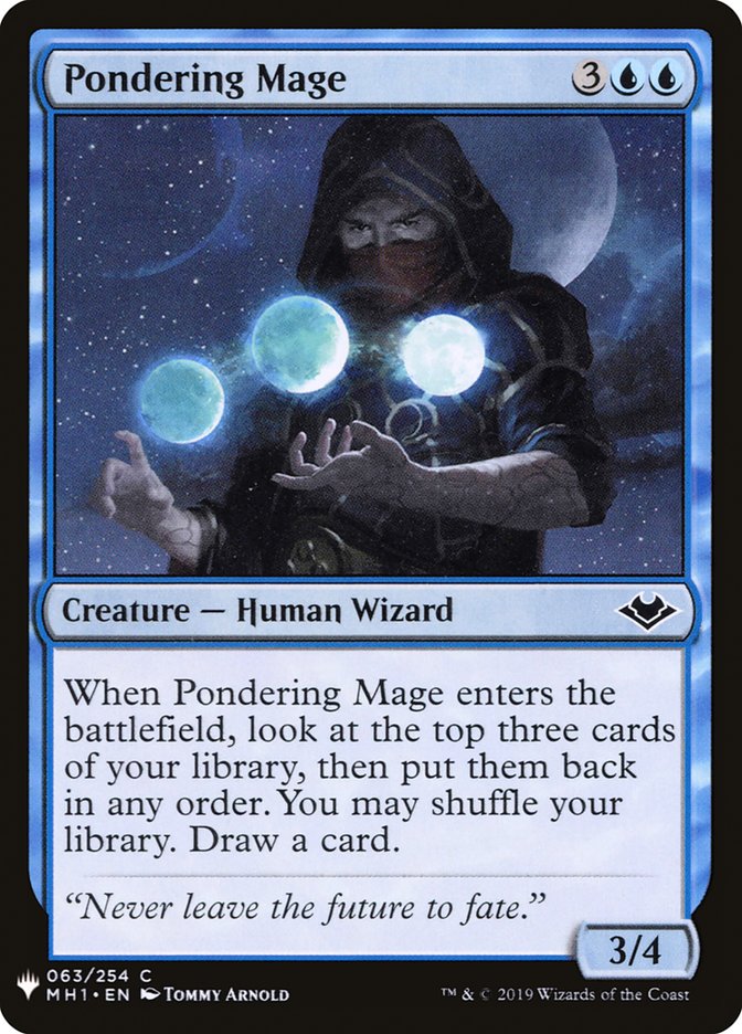Pondering Mage [Mystery Booster] | Magic Magpie