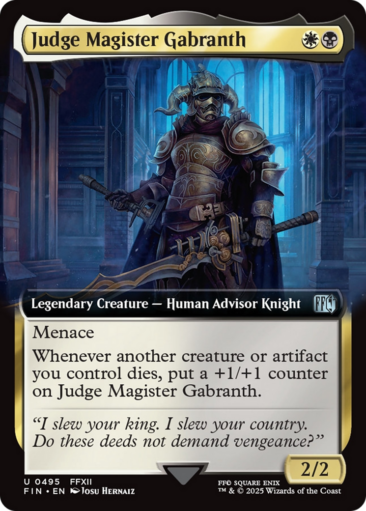 Judge Magister Gabranth (Extended Art) [FINAL FANTASY] | Magic Magpie