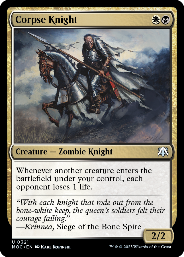 Corpse Knight [March of the Machine Commander] | Magic Magpie