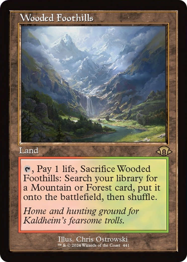 Wooded Foothills (Retro) [Modern Horizons 3] | Magic Magpie