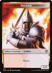 Copy // Soldier Double-Sided Token (Surge Foil) [Marvel Super Heroes Commander Tokens] | Magic Magpie