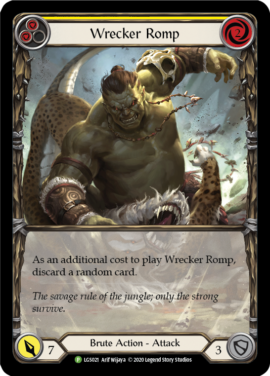 Wrecker Romp (Yellow) [LGS021] (Promo)  Rainbow Foil | Magic Magpie