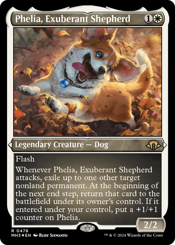 Phelia, Exuberant Shepherd (Foil Etched) [Modern Horizons 3] | Magic Magpie