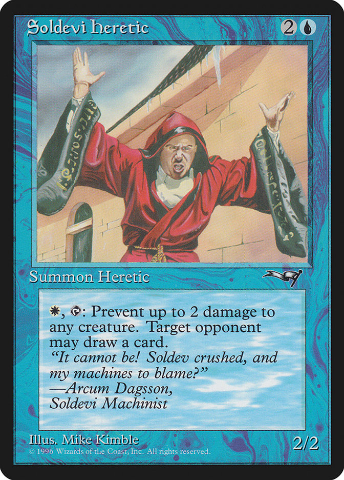 Soldevi Heretic (Hands Raised) [Alliances] | Magic Magpie