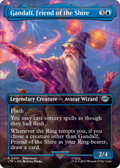 Gandalf, Friend of the Shire (Borderless Alternate Art) [The Lord of the Rings: Tales of Middle-Earth] | Magic Magpie