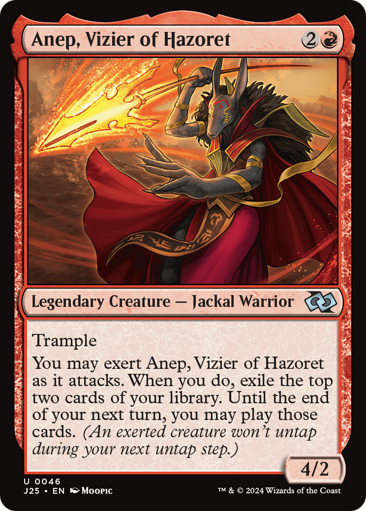 Anep, Vizier of Hazoret (Anime) [Foundations Jumpstart] | Magic Magpie