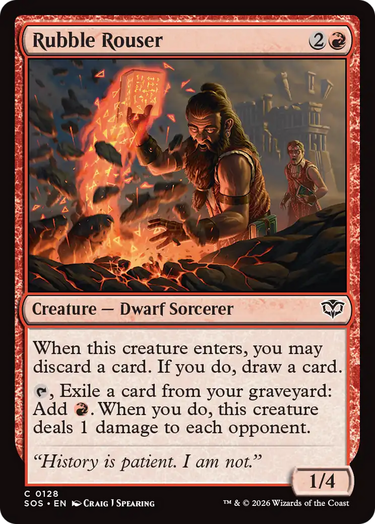 Rubble Rouser [Secrets of Strixhaven] | Magic Magpie