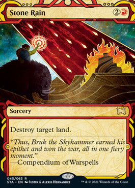 Stone Rain (Foil Etched) [Strixhaven: Mystical Archive] | Magic Magpie