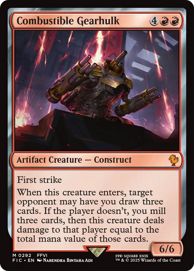 Combustible Gearhulk [FINAL FANTASY Commander] | Magic Magpie