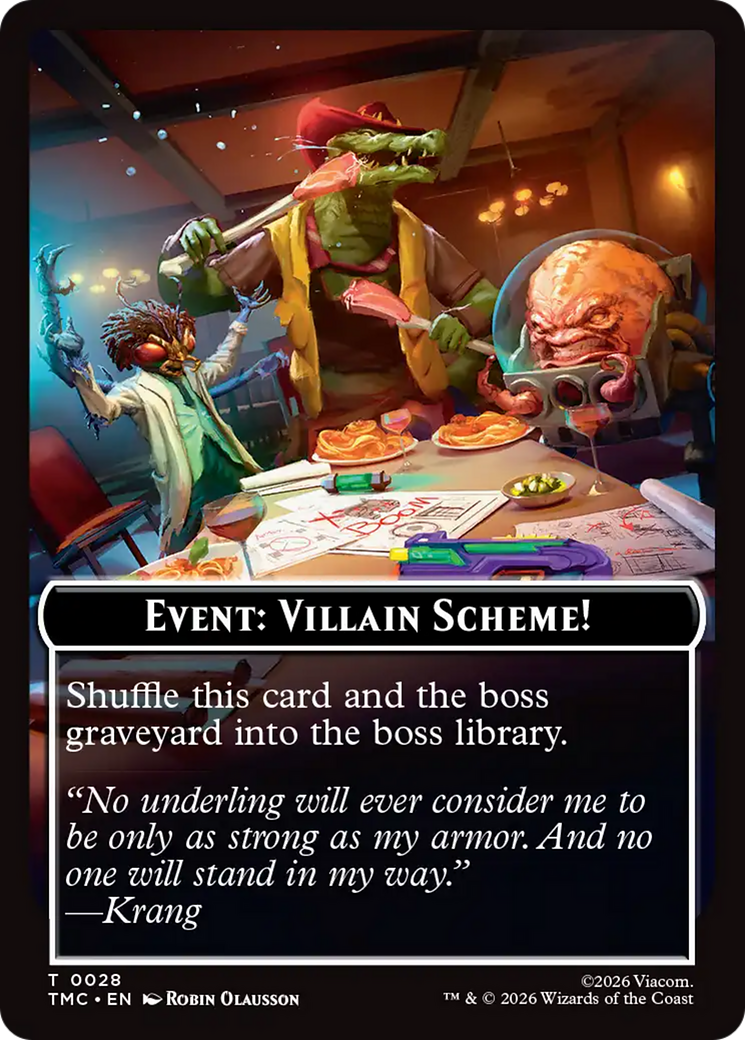 Event: Villain Scheme! [Teenage Mutant Ninja Turtles Commander Tokens] | Magic Magpie