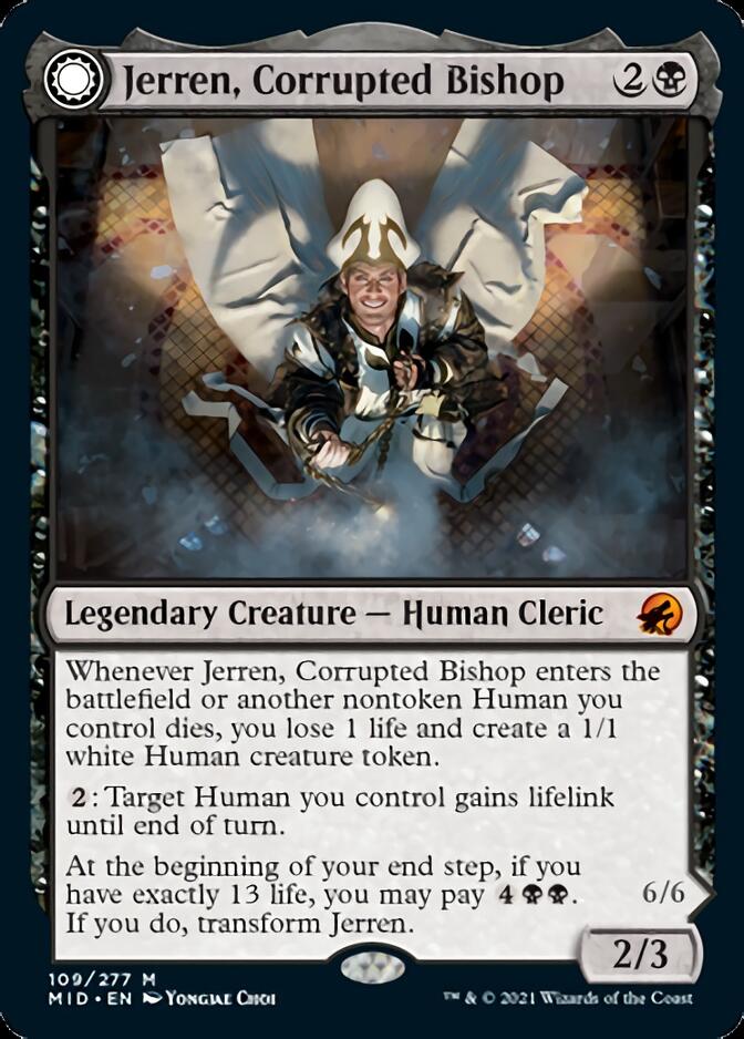 Jerren, Corrupted Bishop // Ormendahl, the Corrupted [Innistrad: Midnight Hunt] | Magic Magpie