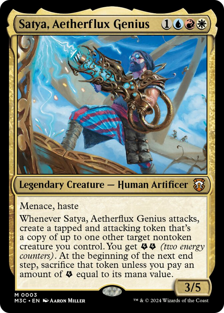 Satya, Aetherflux Genius [Modern Horizons 3 Commander] | Magic Magpie