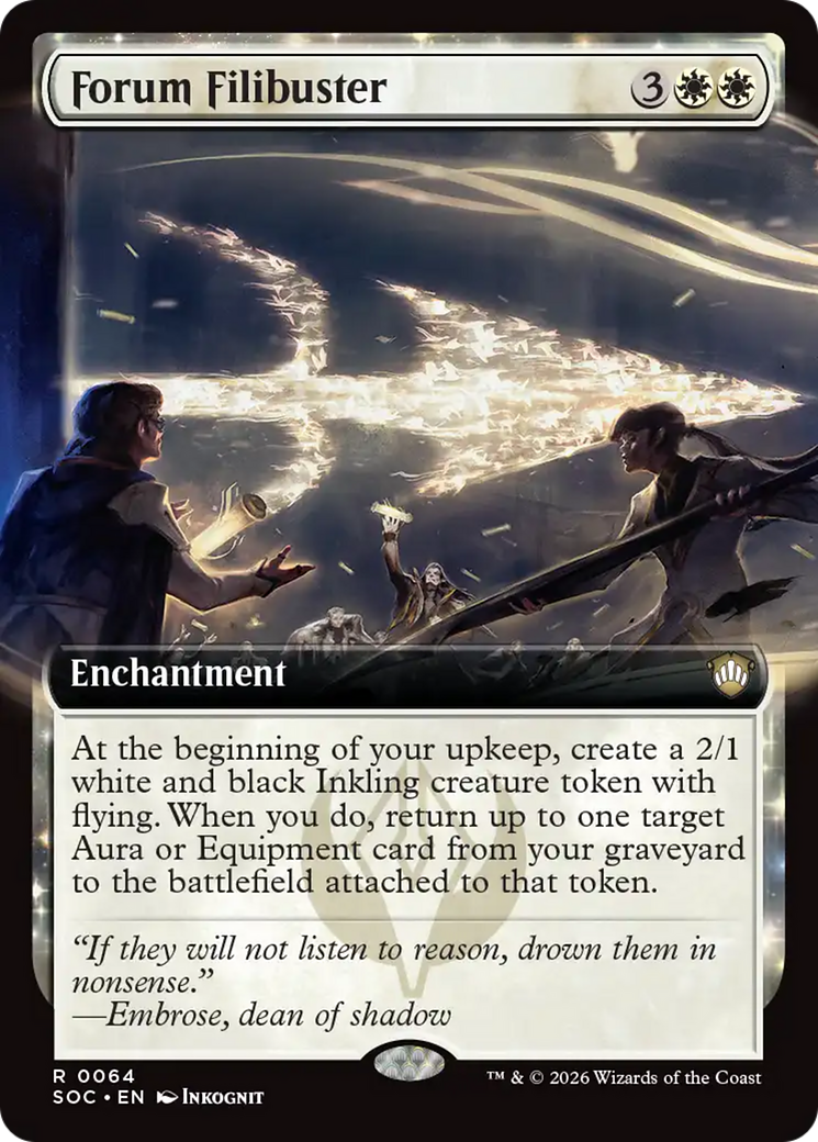 Forum Filibuster (Extended Art) [Secrets of Strixhaven Commander] | Magic Magpie