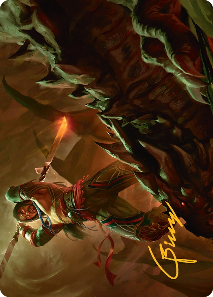 Sarkhan's Resolve Art Card (18/54) [Tarkir: Dragonstorm Art Series] | Magic Magpie