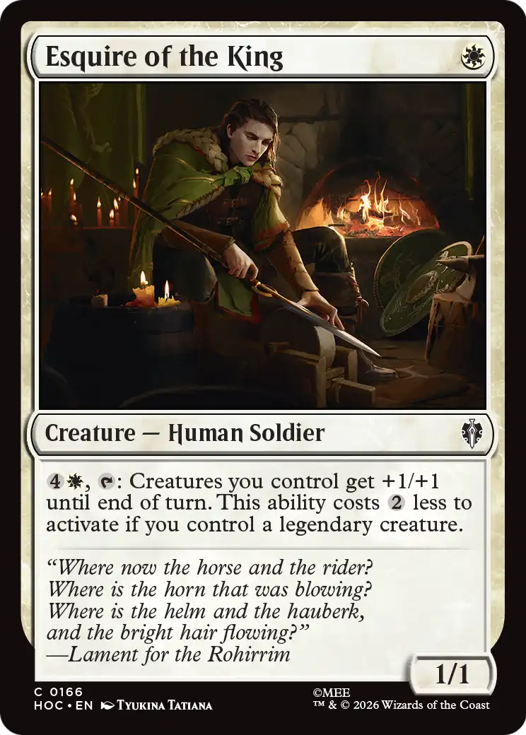Esquire of the King [The Hobbit: Eternal-Legal] | Magic Magpie