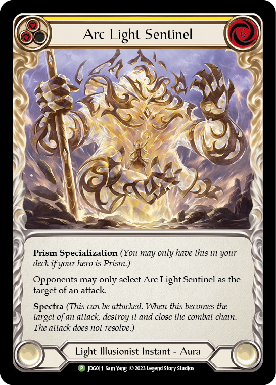 Arc Light Sentinel (Yellow) [JDG011] (Promo)  Cold Foil | Magic Magpie
