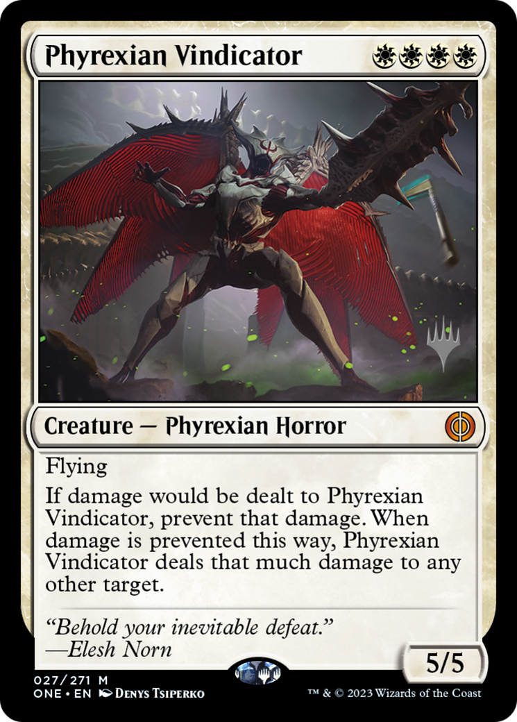 Phyrexian Vindicator (Promo Pack) [Phyrexia: All Will Be One Promos] | Magic Magpie