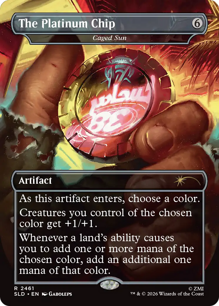 The Platinum Chip - Caged Sun [Secret Lair Drop Series] | Magic Magpie