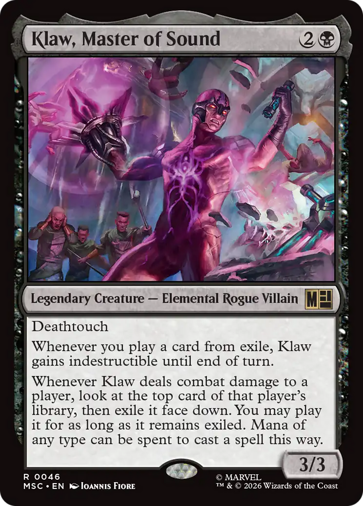 Klaw, Master of Sound (Surge Foil) [Marvel Super Heroes Commander] | Magic Magpie