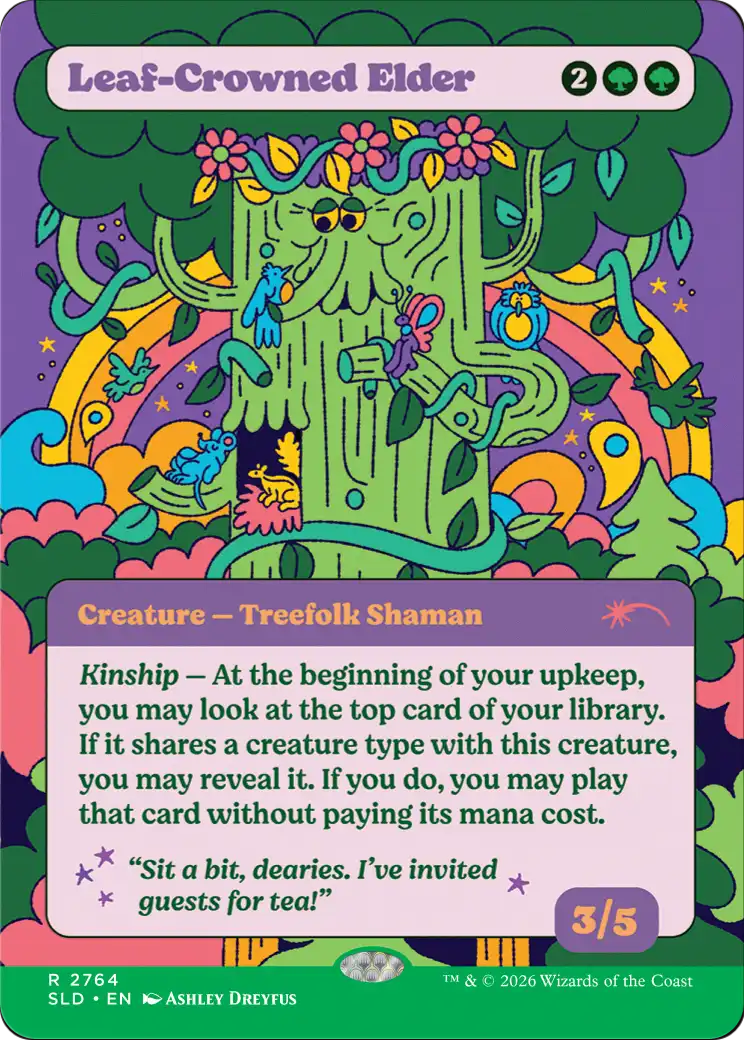Leaf-Crowned Elder [Secret Lair Drop Series] | Magic Magpie
