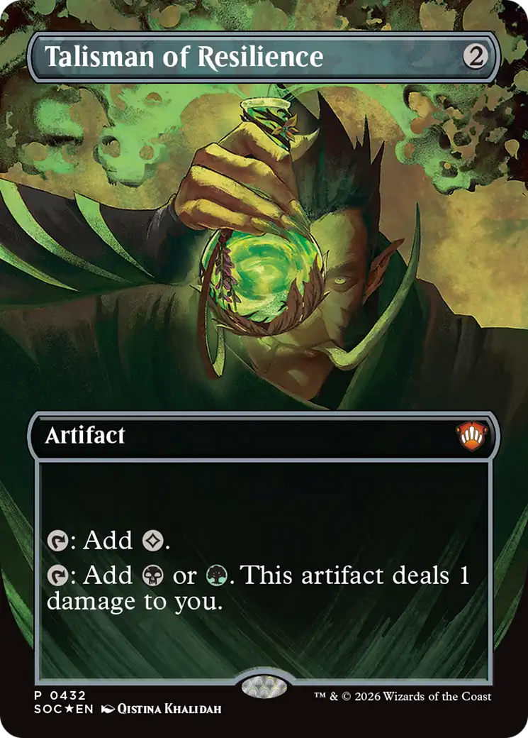 Talisman of Resilience (Borderless) [Secrets of Strixhaven Commander] | Magic Magpie
