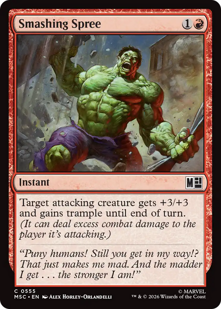 Smashing Spree [Marvel Super Heroes Commander] | Magic Magpie