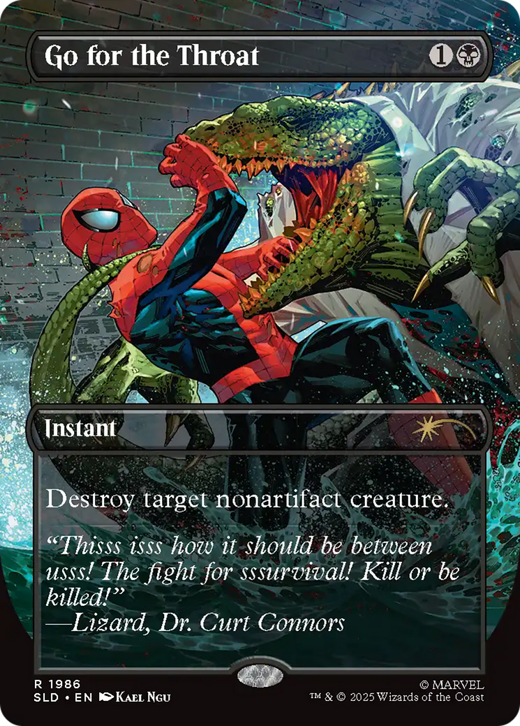 Go for the Throat (Rainbow Foil) [Secret Lair Drop Series] | Magic Magpie