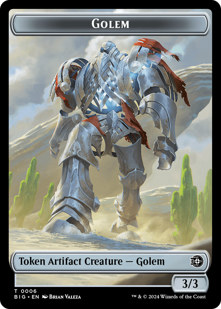Golem Token [Outlaws of Thunder Junction: The Big Score Tokens] | Magic Magpie