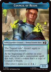 Council of Reeds (024) // Merfolk (024) Double-Sided Token (Surge Foil) [Marvel Super Heroes Commander Tokens] | Magic Magpie