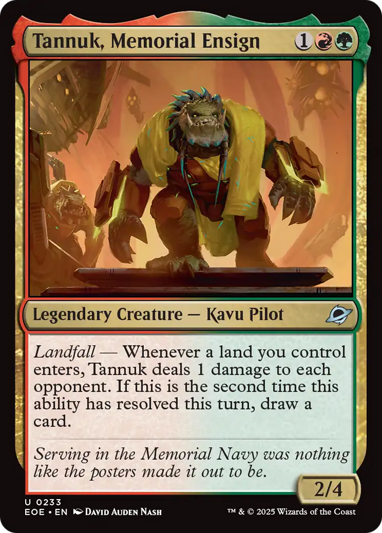 Tannuk, Memorial Ensign [Edge of Eternities] | Magic Magpie