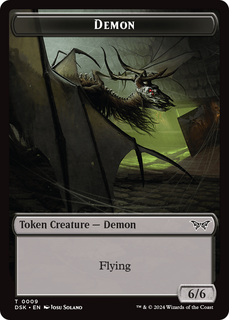 Demon Token [Duskmourn: House of Horror Tokens] | Magic Magpie