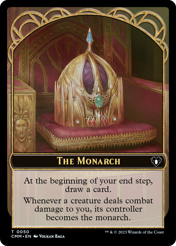 The Monarch // Dwarf Berserker Double-Sided Token [Commander Masters Tokens] | Magic Magpie