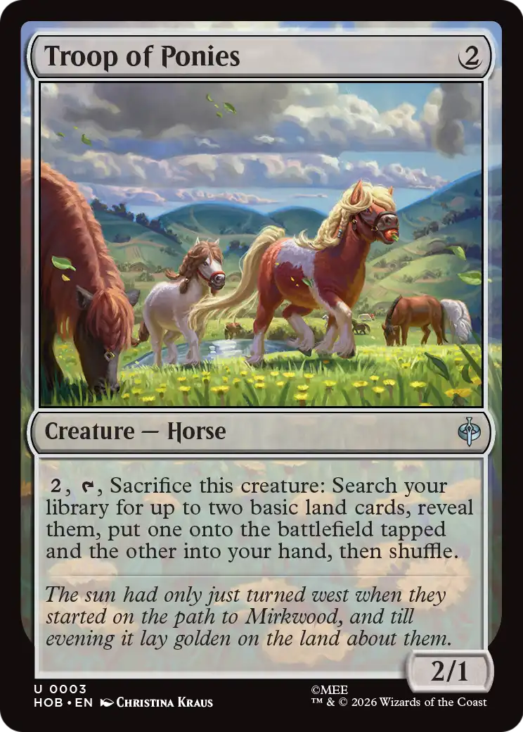 Troop of Ponies [The Hobbit] | Magic Magpie