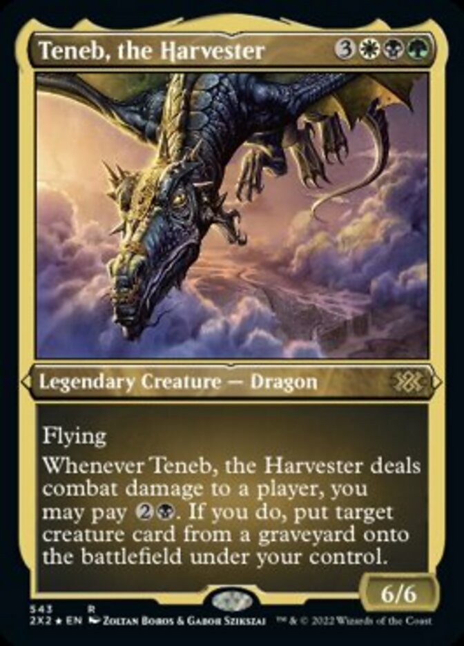 Teneb, the Harvester (Foil Etched) [Double Masters 2022] | Magic Magpie