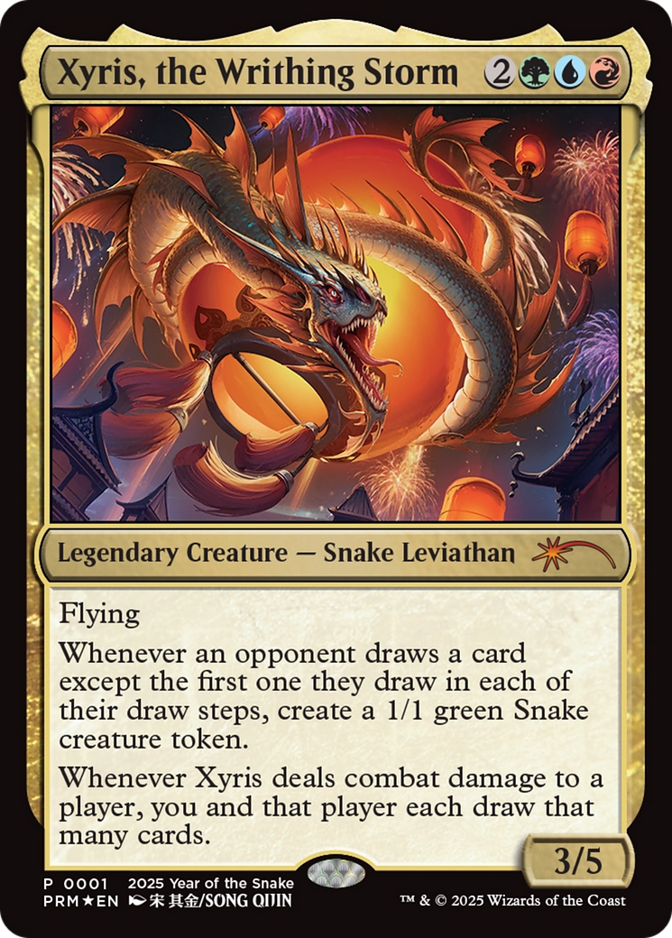 Xyris, the Writhing Storm (Year of the Snake 2025) [Standard Showdown Promos] | Magic Magpie