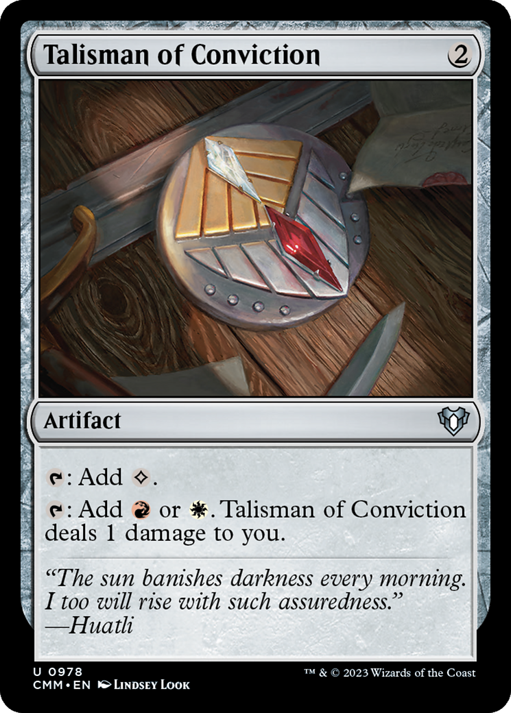 Talisman of Conviction [Commander Masters] | Magic Magpie