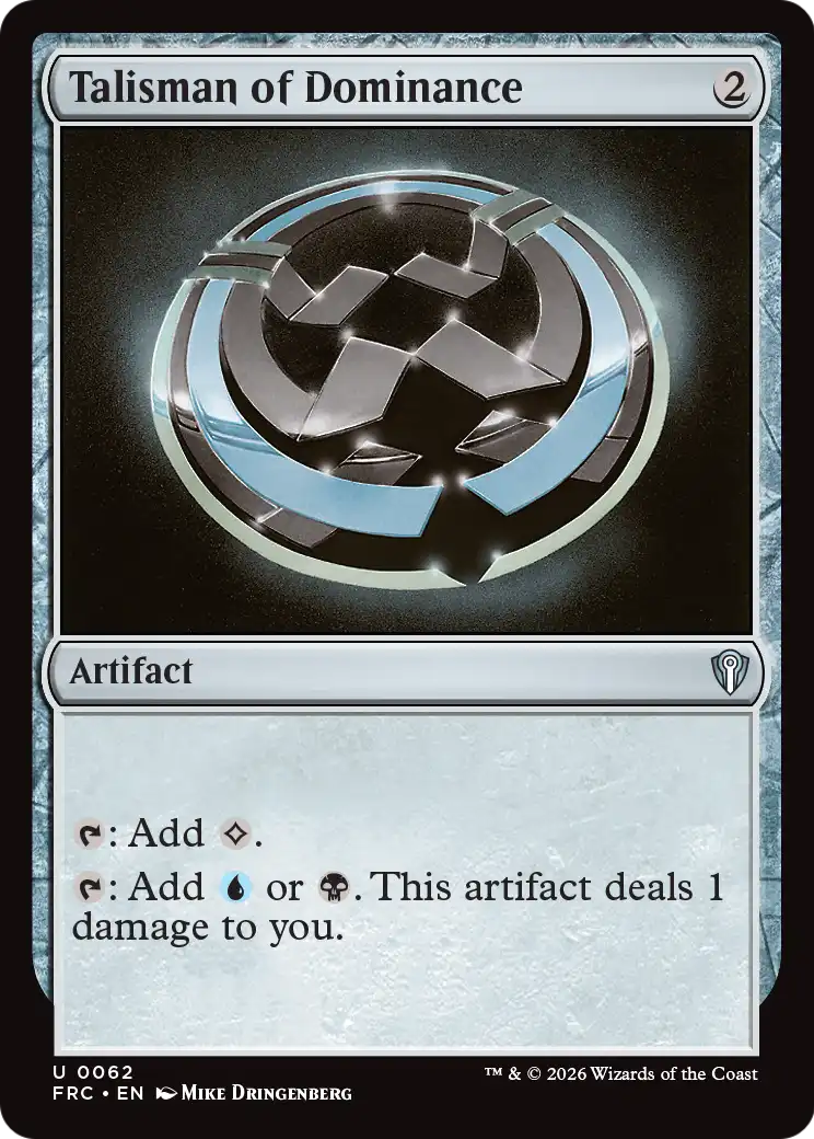 Talisman of Dominance [Reality Fracture Commander] | Magic Magpie