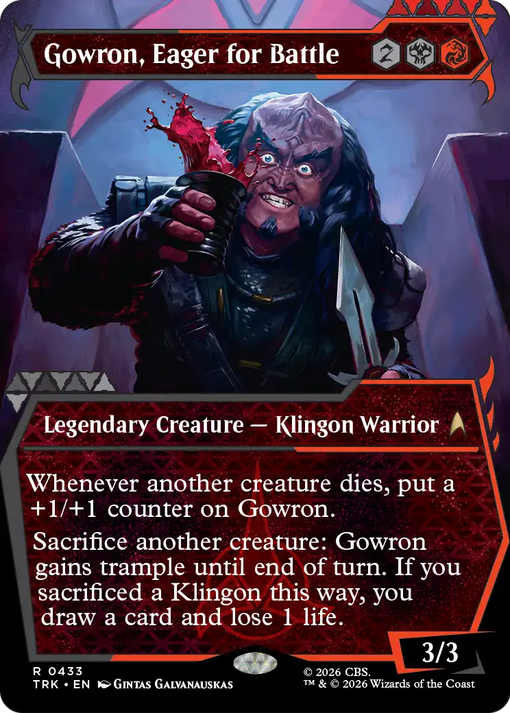 Gowron, Eager for Battle (Showcase) [Star Trek] | Magic Magpie