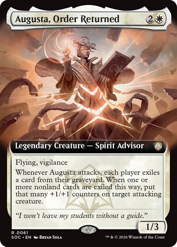 Augusta, Order Returned (Extended Art) [Secrets of Strixhaven Commander] | Magic Magpie