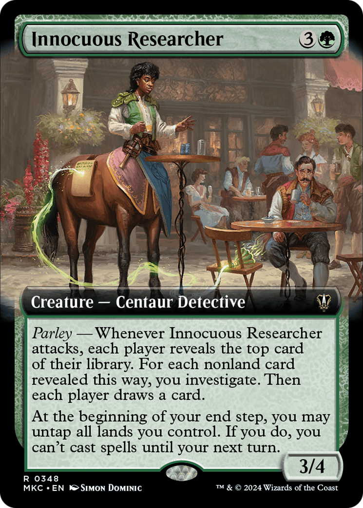 Innocuous Researcher (Extended Art) [Murders at Karlov Manor Commander] | Magic Magpie