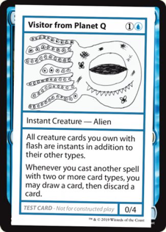 Visitor from Planet Q (2021 Edition) [Mystery Booster Playtest Cards] | Magic Magpie