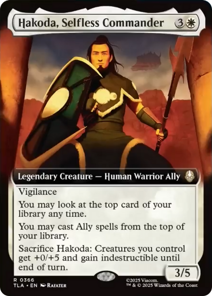 Hakoda, Selfless Commander (Extended Art) [Avatar: The Last Airbender] | Magic Magpie