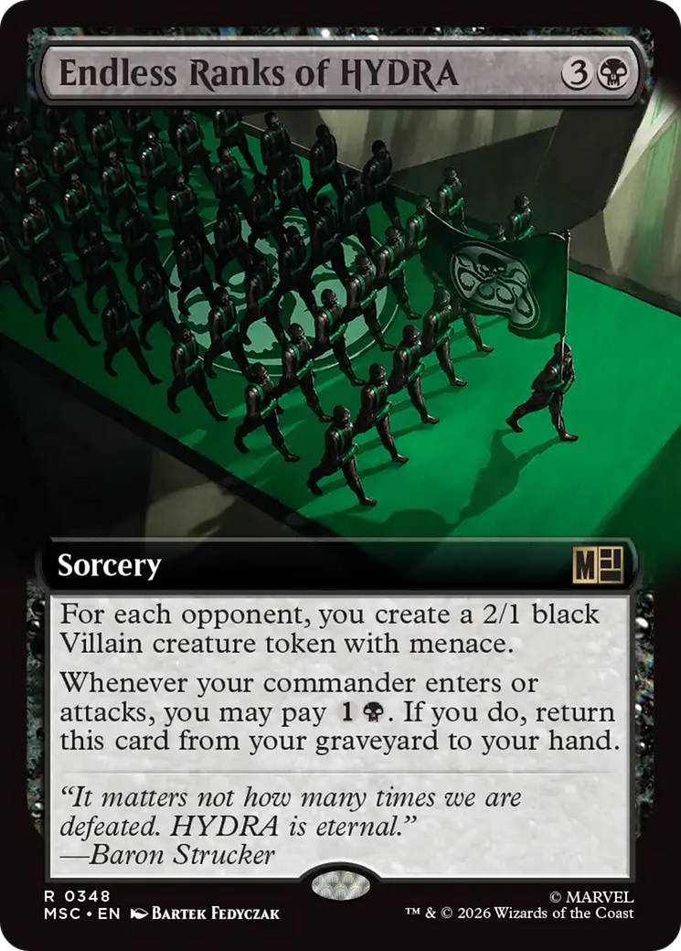 Endless Ranks of HYDRA (Extended Art) [Marvel Super Heroes Commander] | Magic Magpie