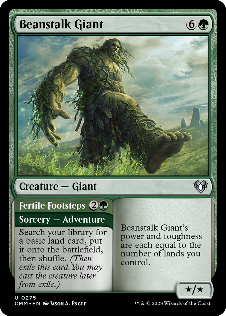 Beanstalk Giant // Fertile Footsteps [Commander Masters] | Magic Magpie