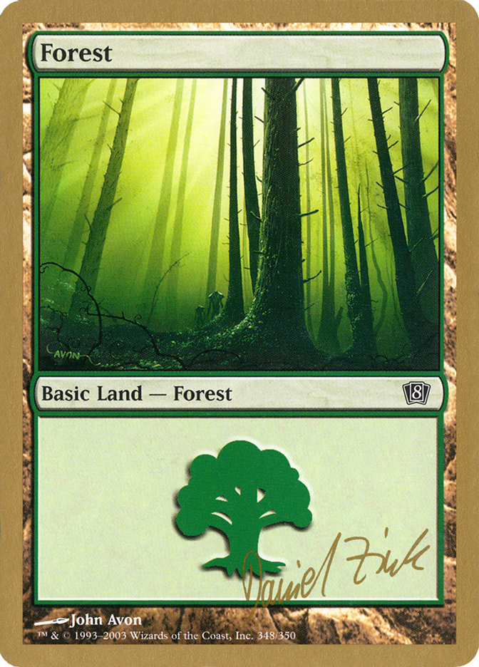 Forest (dz348) (Daniel Zink) [World Championship Decks 2003] | Magic Magpie