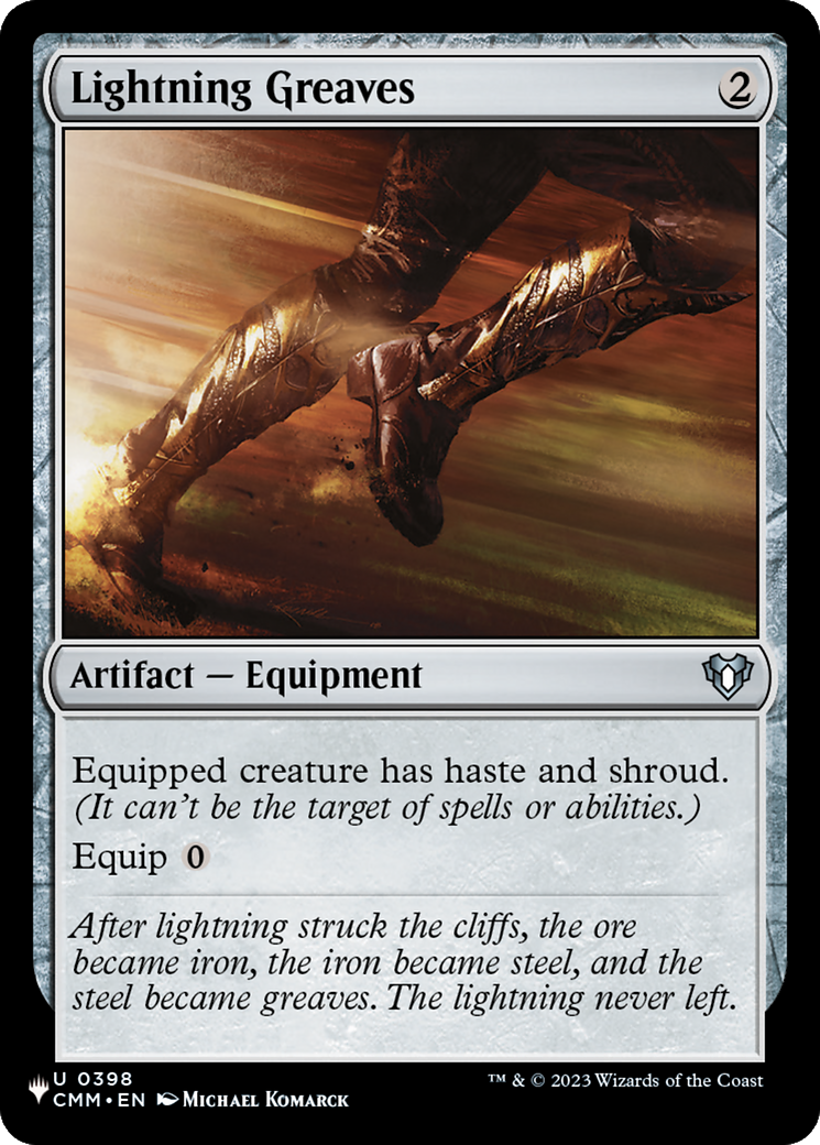 Lightning Greaves (CMM) [The List] | Magic Magpie